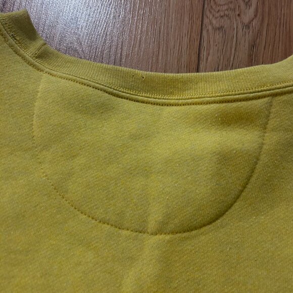 Patagonia Women's Small Ridge Rise Stripe Uprisal Crew Sweatshirt Yellow - Picture 4 of 5